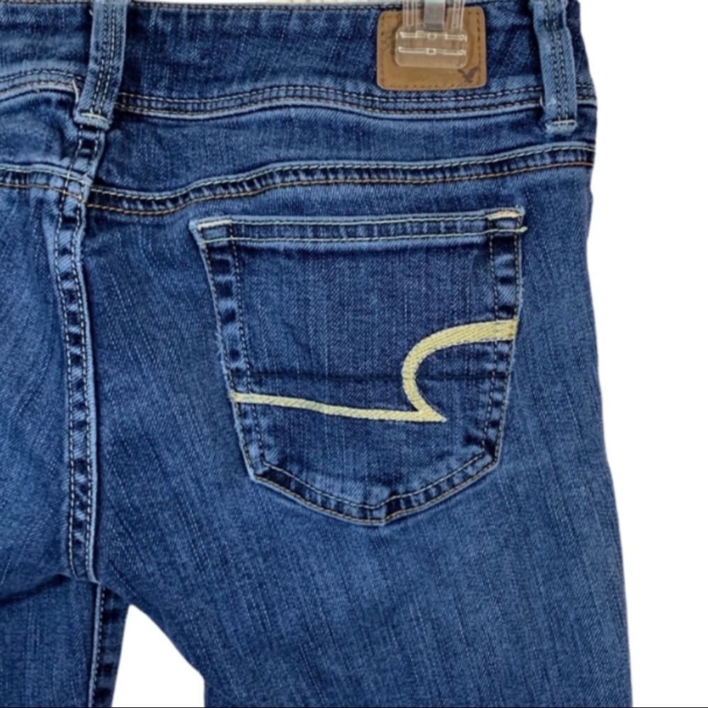 American Eagle Slim Boot Denim Jeans- Size 2R - Picture 6 of 8